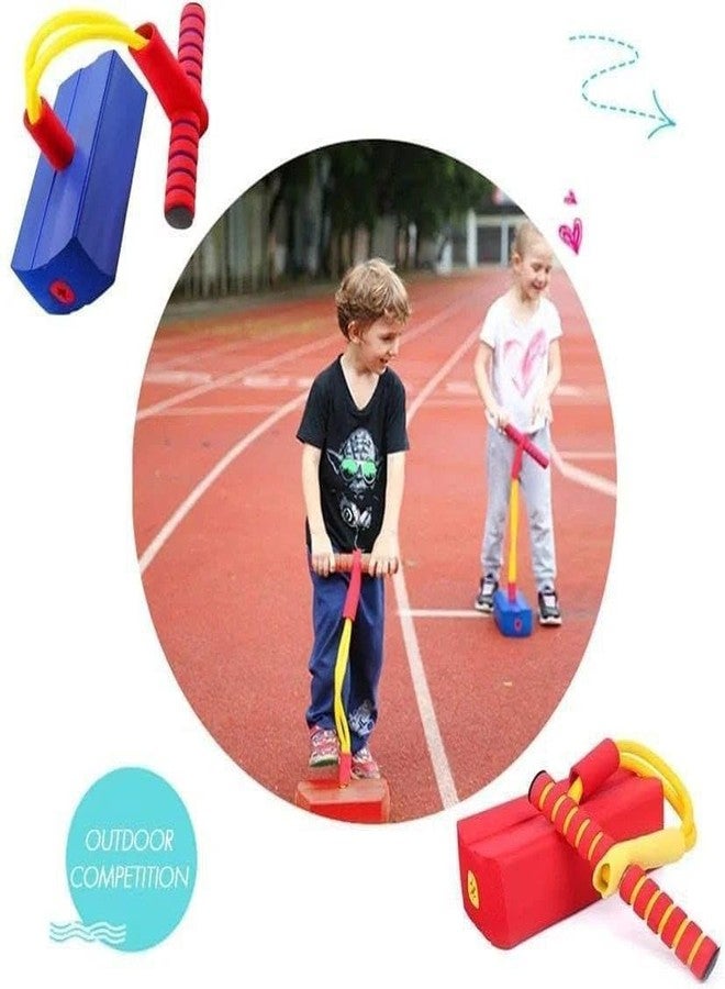 GLNRM Foam Stick Jumper for Kids - Bungee Jumper Outdoor Toy, Foam Bouncing Toy for Age 3 and Up, Squeaky Sounds Pogo Sticks, Great Gift for Boys and Girls, Multicolor (Pack of 1) - Image 2